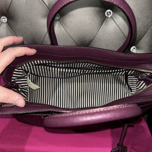 Kate Spade Cameron Large Satchel Burgundy - Picture 6 of 7